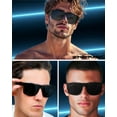 thumbnail image 2 of zihao XL Super Dark Polarized Sunglasses Big Heads Wide Face, Extra Wide Oversized Lightweight Sunglasses for Sports Driving Glasses, Large Face Fit Blackout Sunglasses, 2 of 8