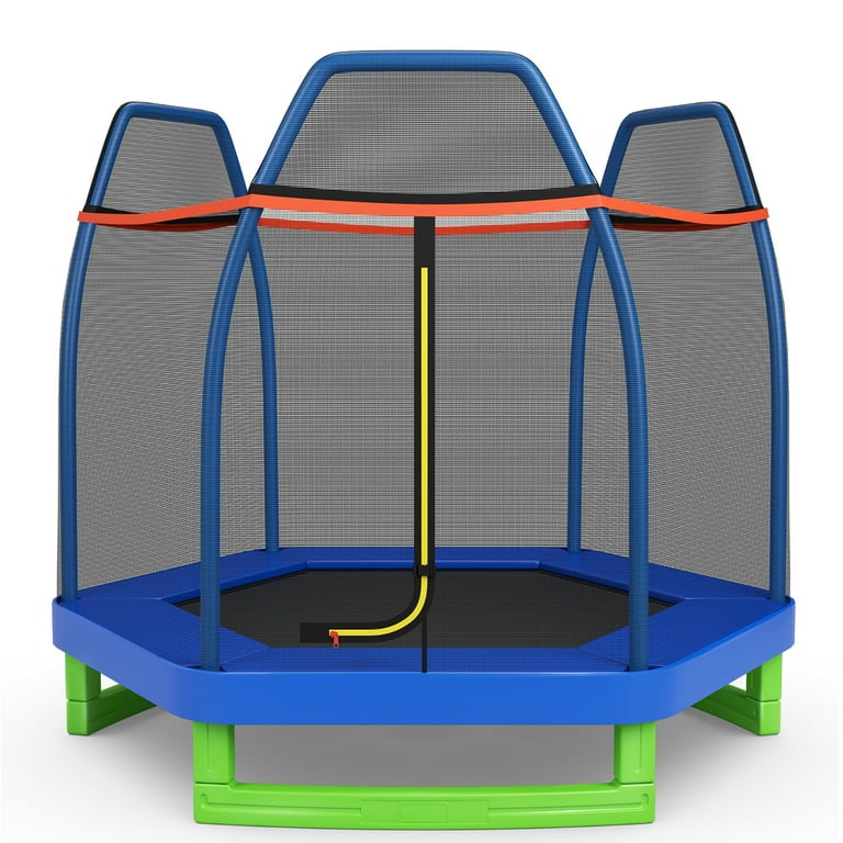 Costway 7FT Kids Trampoline - Fun Jumping Play Toy for Indoor