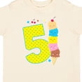 thumbnail image 4 of Inktastic Ice Cream Fifth Birthday Blue Boys or Girls Toddler T-Shirt, 4 of 5