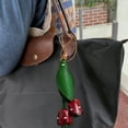 thumbnail image 1 of EGNMCR Advanced Sense Tanned Leather Cowhide Car Rearview Mirror Decoration Bag Pendant Keychain Decoration Artificial leather keychain, 1 of 6