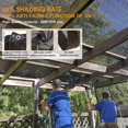 thumbnail image 2 of 90%-95% Shade Cloth, 4m x 4m Shade Net, Anti-Aging Black Mesh Tarp with Grommets, Garden Shade Mesh Tarp for Patio Plants, Swimming Pools, Chicken Coo, 2 of 5