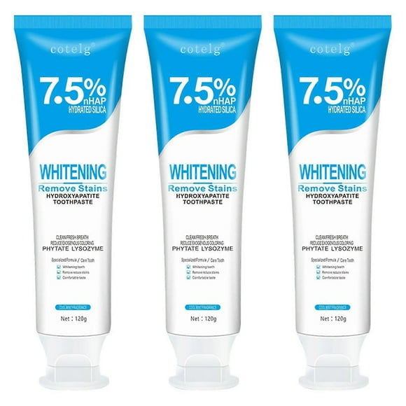 1-3pcs 7.5% Hydroxyapatite Toothpaste Tooth Repair Deep Cleaning Paste for Adults Children