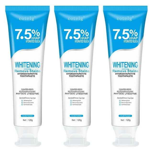 1-3pcs 7.5% Hydroxyapatite Toothpaste Tooth Repair Deep Cleaning Paste for Adults Children
