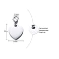 thumbnail image 2 of Free Engraving Medical Allergy Necklace for Teens Boys Girls Stainless Steel Customized Heart Med ID Necklace Keychain Medic Allergies Pendant Key Ring for Men Women, 2 of 5