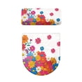 thumbnail image 5 of HELLHERO Flowers Pattern Bathroom Toilet Lid Cover Easy to Install for Hotel Easy Care Toilet Seat Covers Set, 5 of 8