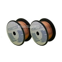 WeldingCity 2 Rolls of ER70S-6 ER70S6 Mild Steel MIG Welding Wire 2-Lb Spool 0.035 (0.9mm)