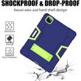thumbnail image 5 of Case for iPad Pro 11 2020, Slim Duty Drop Proof Shockproof Protective Impact Resistant Armor Cover with Kickstand and Pencil Holder for Apple iPad Pro 11 Inch 2nd Generation (Blue&Green), 5 of 14