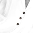 thumbnail image 6 of IUYRTFE Women's 3/4 Sleeve Button Front Blazer Jacket Relaxed Fit Casual Workwear Top, 6 of 7