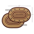 thumbnail image 6 of VHC Brands Potomac Jute Rug Oval Stencil Stars w/Pad 20x30, 6 of 7