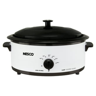 Nesco 4815-12 5-Qt. Red Roaster Porcelain Cookwell - Walmart.com