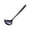 Black soup spoon, variant on Soup Ladle,Slotted Spoon,Kitchen Cooking Spoon,Stainless Steel Metal Ladle,Soup Spoon with Long Handle for Serving,Cooking,Stirring,Serving Soups,Dishwasher Safe,2.36x7.87 inch(Silver slotted spoon)