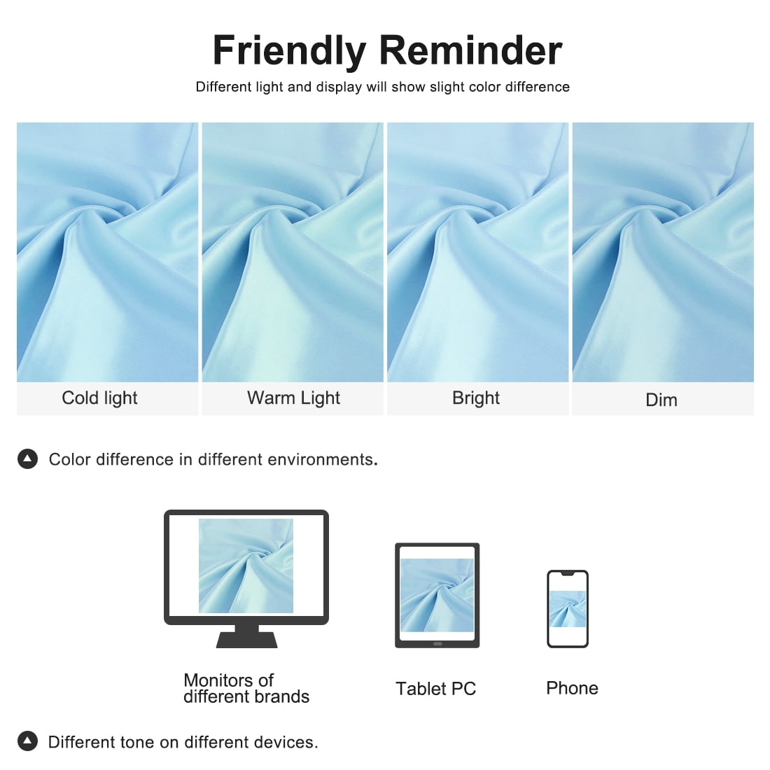 3 Pack 19 Momme Smooth Mulberry Silk Pillow Case Cover, King, Light Blue