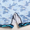 thumbnail image 6 of Gubotare Swimsuit Girls Toddler Girls Long Sleeve Rash Guard One Piece Swimsuit Kids 1T 2T (Blue,1-2 Years), 6 of 7