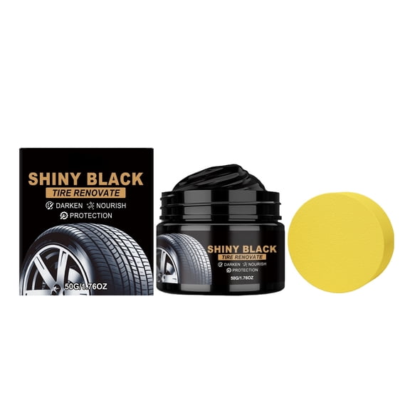 50g Car Tire Renovations Care Paste Daily Tire Surfaces Brightening Maintenance Cream