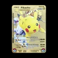 thumbnail image 1 of Pokémon 183200 Points High Mach Pikachu Charizard Mewtwo Gold Black English French Metal Card Vmax Mega GX Tarjeta de juego de colección, 1 of 6