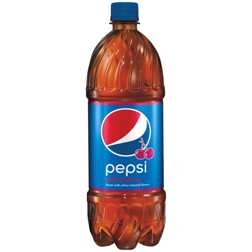 Pepsi Wild Cherry Flavored Soda, 1 L
