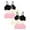 2 Black/2 Ivory/2 Lola Pink, variant on Racerback Training Bra for Girls- 6 Pack Seamless Sports Bra, Padded Everyday Bra Bralette,Crop Cami Tank Top (6-14)