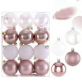 thumbnail image 2 of Dengmore Christmas Ball Christmas Tree Pendant 24pc Christmas Decorations 6CM Transparent Electroplating Plastic Holiday Pendant Christmas Tree Hanging Ball Christmas Ball Set, 2 of 3
