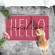 thumbnail image 4 of Tapete decorativo de verano Artoid Mode rosa Hello Sunshine, tapete bajo de temporada para primavera, alfombra para interiores y exteriores de 43 x 74 cm, 4 of 7