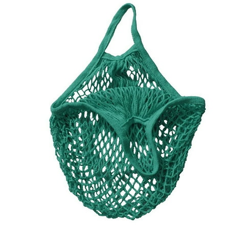 

MRULIC Home Textile Storage Mesh Net Turtle Bag String Shopping Bag Reusable Fruit Storage Handbag Totes New + Green
