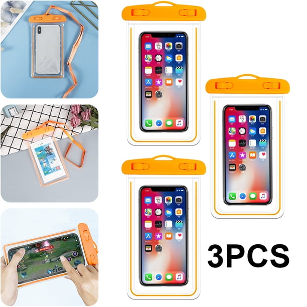 Bolsas Luminosas Impermeables para Con Pantalla Táctil para Buceo A La Deriva (naranja)