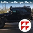thumbnail image 2 of Unique Bargains Reflective Bumper Decal Diamond Fluorescent Red Door Angle Diamond Grid Pattern Reflective Car Sticker Personalized Decoration, 2 of 7