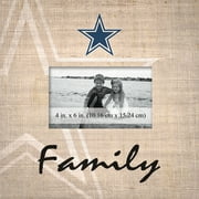 Dallas Cowboys 10'' x 10'' Burlap Pattern Frame