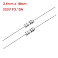 thumbnail image 5 of Uxcell Fast Acting Blow Fuse Axial Glass Fuse 3.6mm x 10mm 250V F3.15A 5pack, 5 of 5