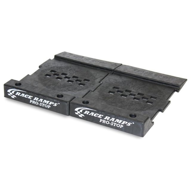 Race Ramps Pro Stop Parking Guide, Rubber Vehicle Stopper for Garage or Shop, Set of 2