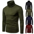 thumbnail image 2 of Sunisery Mens Fleece Shirts Long Sleeve Turtleneck Thermal Thick Warm Sweatshirts Slimt Fit Pullover Workout Top, 2 of 6