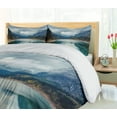 thumbnail image 5 of Ambesonne Mountain Duvet Cover Set, Alpine Lake Sky Forest, 2-Calking, Blue Green Grey, 5 of 7