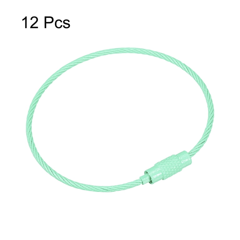 Key Organizer Rings Uxcell Cable Key Rings 6.1 Inch | Twist Lock Wire ...