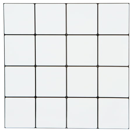 Simplify Peel & Stick Wall Tile 4 Pack in Mini Square White