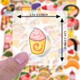 thumbnail image 6 of 35pcs-50pcs Cute Food Stickers Cartoon Dessert Stickers Funny Cuisine Decals for Laptops Notebooks Suitcase, 6 of 9