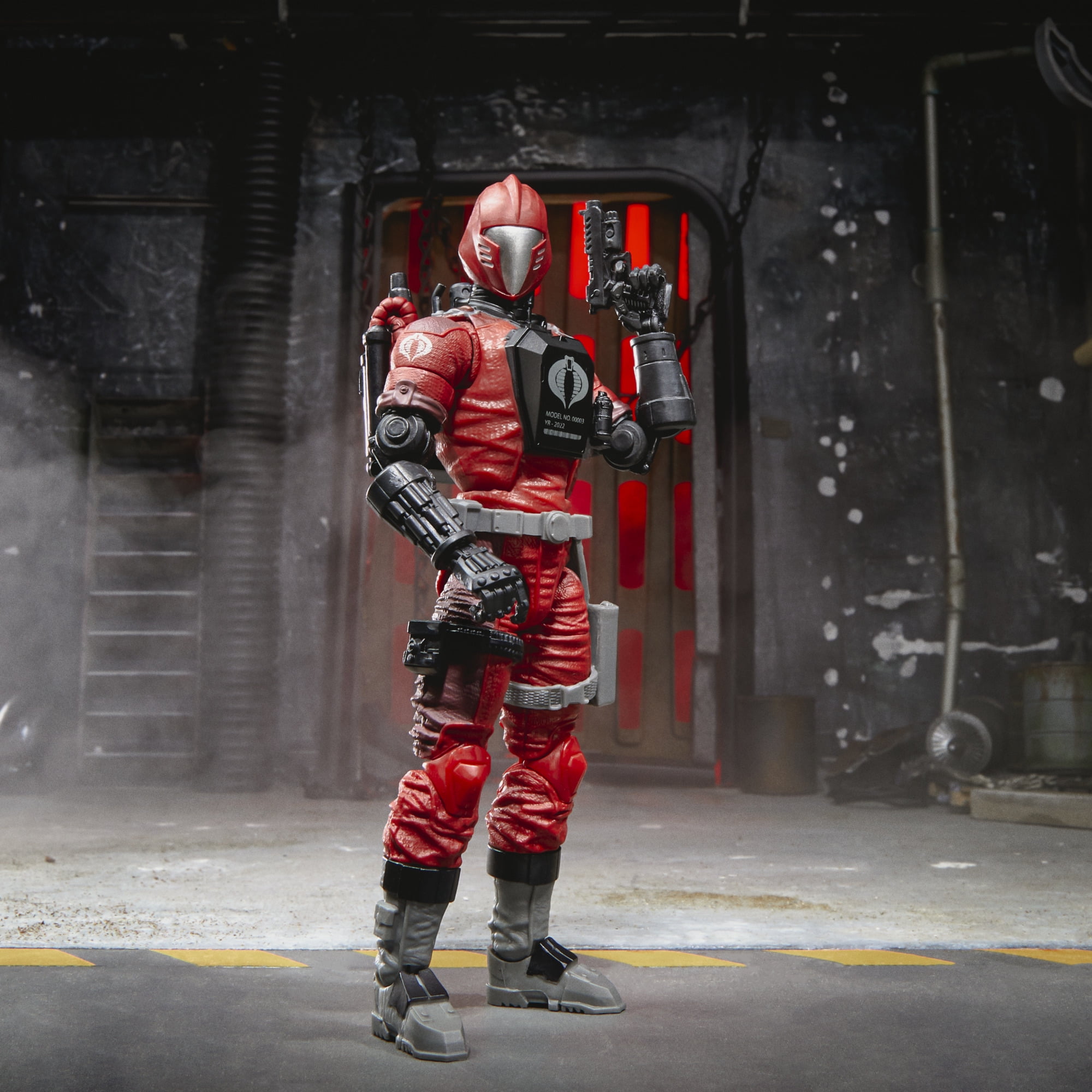 G.I. Joe Classified Series CRIMSON B.A.T. Action Figure, Custom Package Art