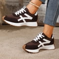 thumbnail image 5 of Thick Sole Sneakers for Women Trendy Suede Lace-Up Arch Support Comfortable Tennis Shoes Casual Vintage Gym Athletic Shoes for All Seasons, 5 of 5