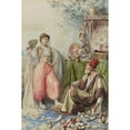 thumbnail image 2 of Amedeo Simonetti 11x14 Gold Ornate Wood Frame and Double Matted Museum Art Print Titled - The Harem's Cobbler, 2 of 4