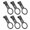 Black, variant on YongCo Modern Simple Elastomer Towel Hoop Gluey Wall Hook Denial Drill Bathroom Kitchen Planner Permanent Simple