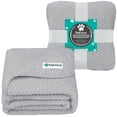 thumbnail image 2 of PetAmi Waterproof Dog Blanket, Leakproof Puppy Blanket for Small Medium Dogs, Furniture Sofa Couch Cover Protector, Fleece Pet Throw Indoor Cat Kitten, Reversible Washable Soft Plush, 29x40 Light Gray, 2 of 7