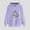 Purple, variant on Crunowin Women Hooded Sweatshirts, Christmas Printed Long Sleeve Loose Fit Fashion Pullover Tops Black L