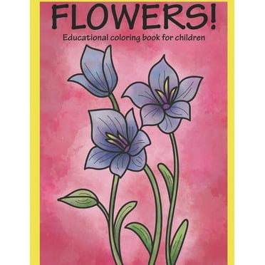 100 Flowers Coloring Book flower coloring book easy, flowers coloring