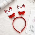 thumbnail image 4 of Diademas de Navidad para niños, diademas de Papá Noel, astas de alce, diadema para bebé, orejas de elfo, cuernos, accesorios para el cabello de Papá Noel, 4 of 4