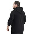thumbnail image 3 of Men's G-III Sports by Carl Banks Black Chicago Bulls Adaptive Team Arc Fleece Hoodie, 3 of 7
