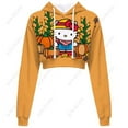 thumbnail image 1 of Hello Kitty Chandail en Molleton Court à Manches Longues pour Femmes, Motif, Chandail Noir, Chandail à Capuchon de Mode pour Femmes, 1 of 7
