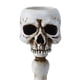 thumbnail image 2 of Portavelas Calavera Candelabro Accesorios de Halloween Artesanías de resina Mini cabeza de calavera para el hogar Blanco, 2 of 5