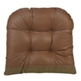 thumbnail image 4 of The Gripper Overstuffed Universal Non-Slip Dining Chair Cushions for Kitchen Decor or Office Use, U-Shaped Skid-Proof Seat Pad, 17x17 Inches, Gold, 4 of 4