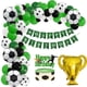 thumbnail image 1 of Kit de fiesta con temática de fútbol para cumpleaños, 74 unidades, globos de látex y aluminio, 1 of 2