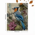 thumbnail image 3 of Blue Jay Floral Canvas Print, Aesthetic Wall Art for Living Room Bedroom Office Hallway Dining Room Entryway, 3 of 8