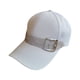 thumbnail image 2 of Gorras de béisbol Jumpingount Rhinestone Sombreros Ajustable Cola de caballo Blanco, 2 of 6