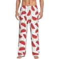 thumbnail image 2 of Lsque Watermelon Print Men's Pajama Pants, Lounge Pant - Comfortable Home Wear,Elastic Waistband, Stylish Design-Small, 2 of 9